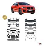 Pare-chocs avant arrière bas de caisse arche LOOK X4M POUR BMW X4 G02 DE 04/2018 A 06/2021