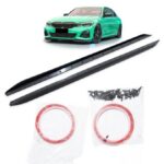2 LAME SOUS BAS DE CAISSE NOIR MAT M PERFORMANCE BMW SERIE 3 G20 G21 PACK M