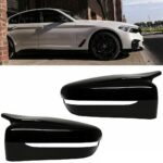 2 coque de rétroviseur look M5 noir brillant pour BMW série 5 G30 et G31 – Image 2