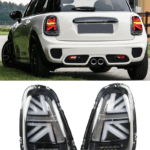 2 feux arrière led noir UNION JACK pour MINI COOPER R56 R57 de 11/2006 à 12/2013