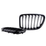 2 calandre noir mat look M performance BMW X1 E84 de 10/2009 à 06/2015