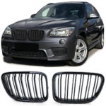 2 calandre noir brillant BMW X1 E84 de 10/2009 à 06/2015