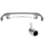 DIFFUSEUR ARRIERE + EMBOUT POT FACTICE POUR BMWX1 F48 PHASE 1 DE 11/2014 A 06/2019