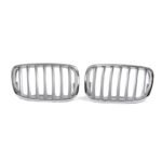 2 calandre chrome et gris titanium pour BMW X5 E70 de 03/2007 à 2013 – Image 2