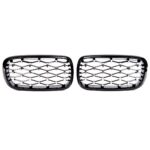 2 calandre noir à spots diamant chrome pour BMW X5 F15 et X6 F16 – Image 2