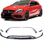 KIT SPOILER AERO NOIR BRILLANT MERCEDES CLASSE A W176 PHASE 2 DE 08/2015 A 2018 AVEC PACK AMG