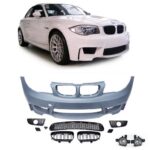 Pare-chocs look M1 / 1M pour BMW série 1 E81 E82 E87 E88 + 2 calandres et antibrouillards