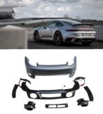 Pare-chocs arrière look turbo S pour PORSCHE 911 type 992 + embouts de pot à partir de 01/2019