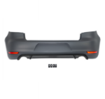 Pare-chocs arrière POUR VW GOLF 6 LOOK GTI + DIFFUSEUR DOUBLE SORTIE SIMPLE – Image 2