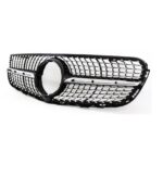 Calandre diamant noir et chrome pour MERCEDES GLC X253 suv et C253 coupé de 06/2015 à 03/2019 caméra – Image 4