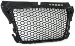 Calandre noir brillant look RS3 pour AUDI A3 8p phase 2 et sportback de 04/2008 à 2012 – Image 3