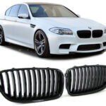 2 CALANDRE NOIR BRILLANT LOOK M PERFORMANCE POUR BMW SERIE 5 F10 F11