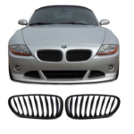 2 GRILLE DE CALANDRE NOIR MAT LOOK M PERFORMANCE POUR BMW Z4 E85 E86