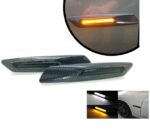 2 CLIGNOTANT REPETITEUR CARBONE + DRL LED LOOK F10 POUR BMW SERIE 1 3 5 E90 E92 E60 E81 E87