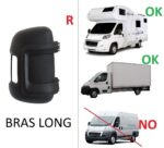 COQUE RETROVISEUR DROIT PASSAGER BRAS LONG PEUGEOT BOXER / CITROEN JUMPER / FIAT DUCATO