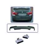 DIFFUSEUR ET 2 EMBOUT DE SORTIE DE POT LOOK 550D POUR BMW SERIE 5 F10 ET F11 535D 535i