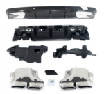 Diffuseur de pare-chocs et pot chrome look CLS 63 AMG pour MERCEDES CLS C257 à partir de 12/2017 – Image 2