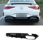 Diffuseur de pare-chocs et pot noir look CLS 63 AMG pour MERCEDES CLS C257 à partir de 12/2017 – Image 3