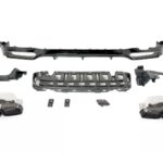 Diffuseur et pot noir brillant look E63 AMG pour MERCEDES classe E berline W213 de 01/2016 à 2023