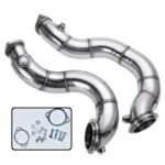 Downpipe inox pour BMW 135i 335i avec moteur N54 série 1 3 E81 E82 E87 E88 E90 E91 E92