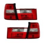 2 FEUX ARRIERE CRISTAL + PLATINE BMW SERIE 5 E34 TOURING / BREAK DE 11/1991 A 01/1997