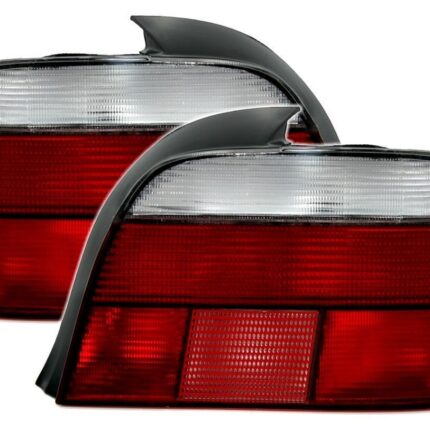 2 FEUX ARRIERE BMW SERIE 5 E39 PHASE 1 ROUGE ET BLANC DE 11/1995 A 08/2000