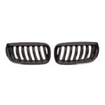 2 GRILLE DE CALANDRE NOIR BRILLANT POUR BMW X3 E83 PHASE 1 DE 10/2003 A 07/2006