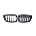 2 calandre noir brillant double lame pour BMW série 1 phase 1 E81 E87 et pack M phase 2 – Image 3