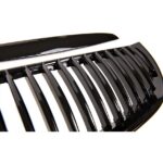 2 GRILLE DE CALANDRE NOIR BRILLANT 3D BMW SERIE 3 E90 ET E91 PHASE 1 DE 2005 A 08/2008 – Image 2