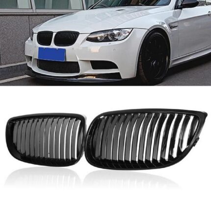 2 calandre noir brillant look M performance BMW série 3 E92 E93 coupé et cabriolet phase 1