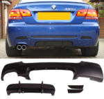 Diffuseur arrière double sortie gauche look M performance pour BMW série 3 E92 et E93 pack M