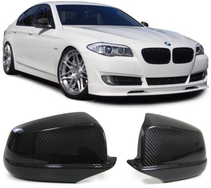 2 COQUE CARBONE 3D VERNIS BMW SERIE 5 F10 ET F11 PHASE 1 DE 03/2010 A 06/2013
