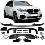 Kit aero spoiler diffuseur avant arrière couleur carbone pour BMW X5 F15 pack M de 08/2013 à 10/2018