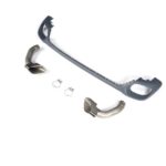 Diffuseur + embouts de pot inox look V8 pour BMW X6 F16 sans pack M