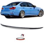 Becquet aileron de coffre noir brillant look M performance pour BMW série 3 F30 berline