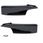 2 extensions de pare-chocs avant noir brillant pour BMW série 3 F30 F31 pack M – Image 2