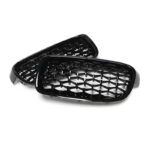 2 GRILLE DE CALANDRE NOIR BRILLANT SPOTS DIAMANT NOIR BMW SERIE 3 F30 F31 A PARTIR DE 10/2011