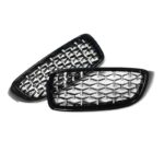 2 GRILLE DE CALANDRE NOIR BRILLANT SPOTS DIAMANT BMW SERIE 4 F32 F33 F36 F82 F83 COUPE CABRIOLET – Image 2