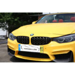2 GRILLE DE CALANDRE NOIR BRILLANT SPOTS DIAMANT BMW SERIE 4 F32 F33 F36 F82 F83 COUPE CABRIOLET – Image 9