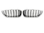 2 GRILLE DE CALANDRE DOUBLE LAME CHROME NOIR BMW SERIE 4 F32 F33 F36 F82 F83 COUPE CABRIOLET – Image 2