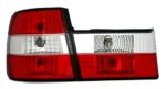 2 FEUX ARRIERE ROUGE ET BLANC CRISTAL + PLATINE BMW SERIE 5 E34 BERLINE DE 1988 A 1995 – Image 2