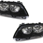 2 FEUX PHARE AVANT BMW SERIE 3 E46 BERLINE + BREAK TOURING PHASE 2 DE 10/2001 A 03/2005