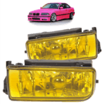 2 antibrouillard jaune pour BMW série 3 E36 berline coupé cabriolet et compact
