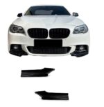2 extensions de pare-chocs avant noir brillant pour BMW série 5 F10 pack M