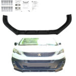 Spoiler avant noir brillant pour PEUGEOT expert 3 et traveller de 05/2016 à 2024