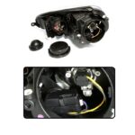 2 FEUX PHARE AVANT FOND NOIR POUR VW GOLF 5 – Image 2