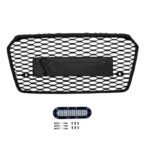 CALANDRE NOIR BRILLANT LOOK RS7 POUR AUDI A7 PHASE 2 DE 05/2014 A 09/2017