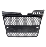 Calandre noir mat nid d'abeille pour AUDI A4 B7 de 11/2004 à 11/2007 avec emplacementS PDC – Image 3
