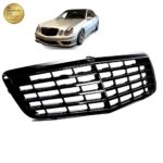 Calandre noir brillant pour Mercedes classe E w211 phase 2 look avantgarde de 05/2006 à 2009