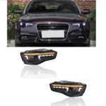 2 feux phare avant xenon et led pour AUDI A5 S5 phase 2 de 07/2011 à 2015 coupé cabriolet sportback